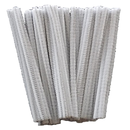 white pipe cleaners 150mm