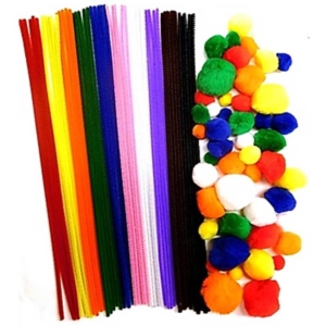 50-Pipe-Cleaners-300mm-x-4-mm-and-50-Pom-poms-pack