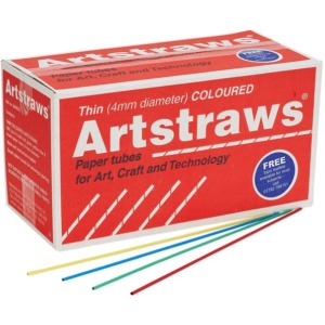 Artstraws Coloured Long Paper Straws