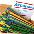 Artstraws Mini Bulk Assorted Colour Paper Straws 4mm