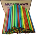 Paper Straws Artstraws Assorted Colours 6mm