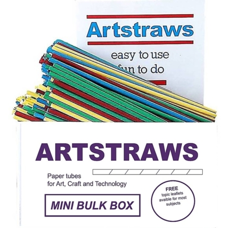 Artstraws Mini Bulk Assorted Colour Paper Straws 4mm