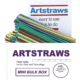 Artstraws Mini Bulk Assorted Colour Paper Straws 4mm