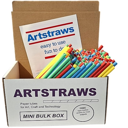 Paper Straws Artstraws Assorted Colours 6mm