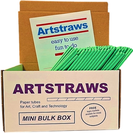 Artstraws Mini Bulk Green Paper Straws 4m