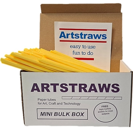 Artstraws Yellow Paper Straws 6mm.