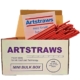 Paper Straws – Artstraws Red Paper Straws 4mm.