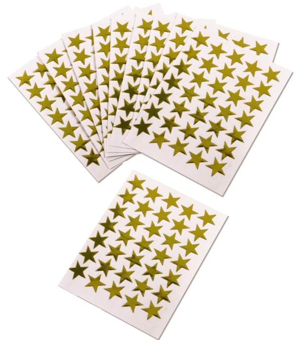 350 Gold Sticker Stars