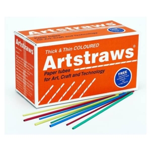 Artstraws Long Coloured Paper Straws