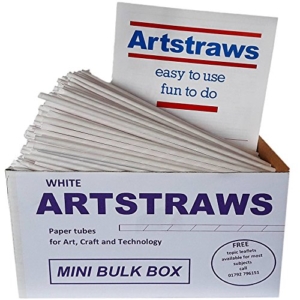 Artstraws Mini Bulk White Paper Straws 4mm