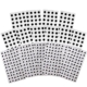 Wiggle-Eyes-10mm-384-and-15mm-240-on-Sheets-New-Peel-and-Stick