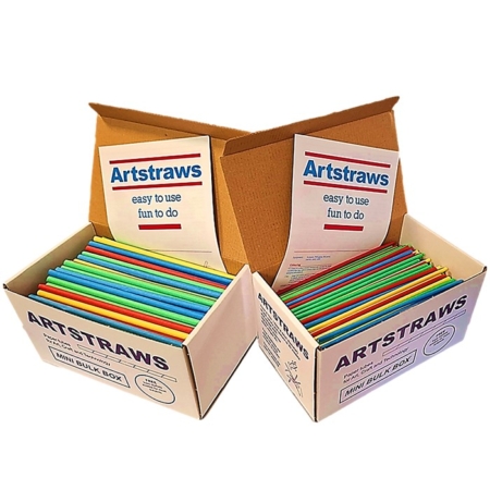 Artstraws Colour Paper Straws Maxi School Pack 4mm and 6mm